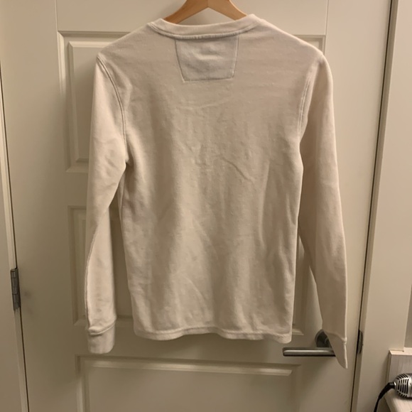 Banana Republic | Men's Longsleeve T-Shirt | Vanilla White | US XS - Picture 2 of 4